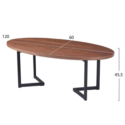 Tavolinë për kafe 120x60x45,5Hcm (HM9468.02)