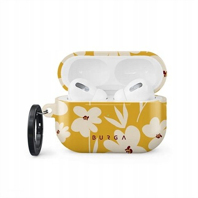 Kapak Burga Sunday Market për AirPods Pro 2, me lule, ngjyrë mustardë
