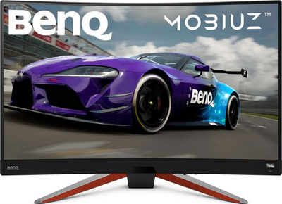 Monitor BenQ Mobiuz EX2710R (9H. LK9LB. QBE), 27", 165 Hz, WQHD, i zi/argjendtë
