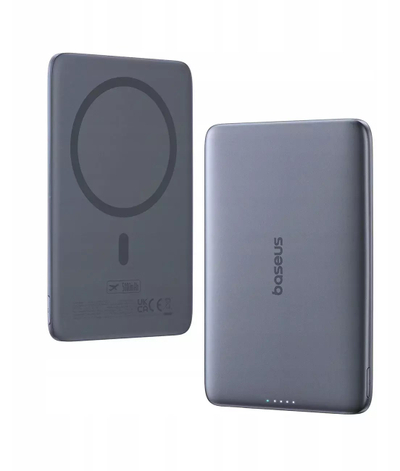 Power bank Baseus PicoGo AM41, 5000mAh, MagSafe 15W, gri