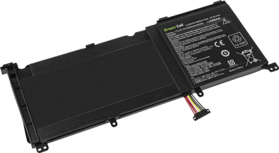 Bateri laptopi Green Cell C41N1416, 15.2V, 3950mAh, e zezë