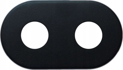 Rozetë dyshe radiatori Vario Term FI22, hap 50 mm, ngjyrë structural black