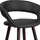 Stol bari Flash Furniture, 75cm, lëkurë sintetike, i zi