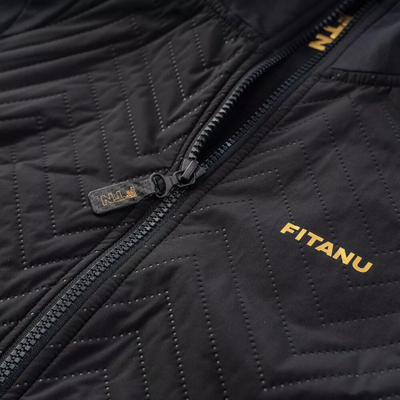 Bluzë sportive për goca Fitanu Fexan Sweatshirt W, me Primaloft për ngrohje, me zinxhir, e zezë