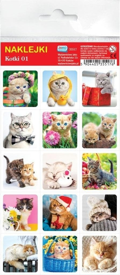 Декоративни стикери Publisher As Stickers Kittens, сет котенца, шарени