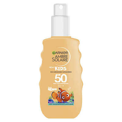 Sprej mbrojtës ndaj diellit Garnier SPF 50+ Ambre Solaire Nemo, 150 ml