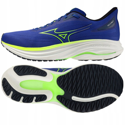 Këpucë vrapi Mizuno Wave Ultima 17, rrjetë që merr frymë, amortizim Wave, blu neon
