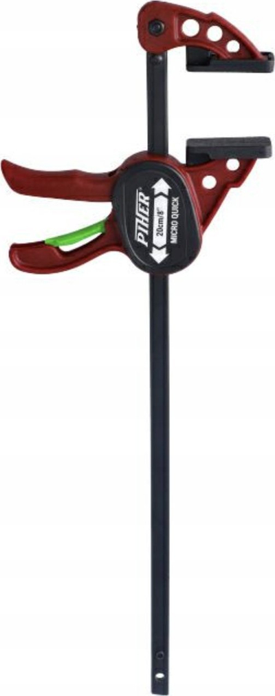 Kapëse njëdorëshe Piher Micro Quick, 20 cm, 25 kg, e kuqe