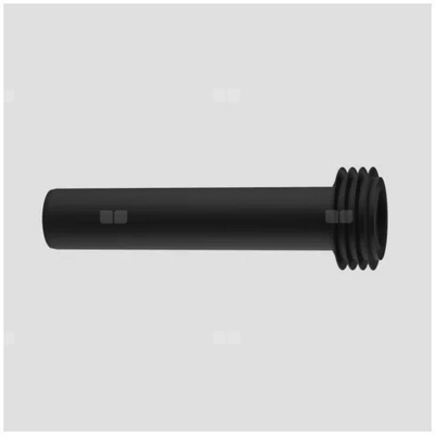 Tub lidhës WC SANIT 58.997.00, 400 mm, plastik, i zi