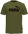 Маица PUMA Essential, памук, црно лого, каки