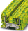Klemë tokëzimi Phoenix Contact ST 16-PE 3036165, 2×2.5mm², montim në shinë, jeshile e verdhë