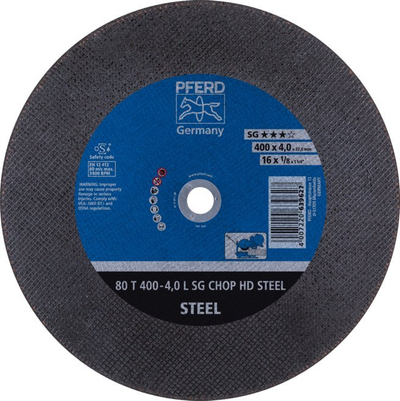 Set me disqe prerëse çeliku Pferd 80 T 400-4.0 L SG Chop HD Steel, 400mm, 10 copë