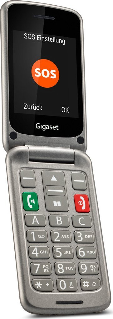 Telefoni për të moshuar Gigaset GL590, 2.8", Dual SIM, argjendtë