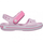 Sandale për kalamajt Crocs Crocband Ballerina Pink, materiale të lehta, me rregullim, rozë