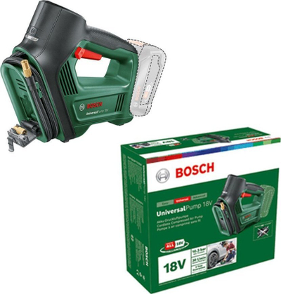 Pompe pa kabëll Bosch UniversalPump 18V, 10.3 bar, pa bateri, jeshile