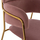 Stol velvet + metal 54×58×95 cm (HM8735.02), rozë