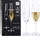 Set gotash shampanje ATMÓS FERA Crystal, 260 ml, 2 copë, qelq transparent