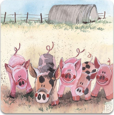 Magnet frigoriferi Teka FM60 Piglet, derrkuc për dekor, me shumë ngjyra