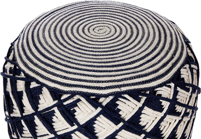 Puf Beliani Kawan, 50x50x35cm, i endur, blu navy