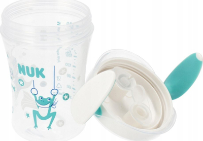 Gotë trajnimi NUK Evolution, 230 ml, me gryke të butë, jeshile