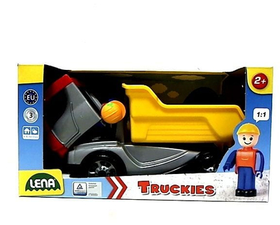 Kamion lodër Lena Truckies 01620, 22cm, i përshtatshëm 2 vjeç, shumëngjyrësh