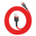 Kabllo USB Baseus Cafule USB A në Lightning, 1m, e kuqe