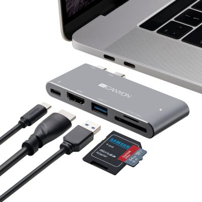 Docking station Canyon CNS-TDS05DG, HDMI 4K, i hirtë