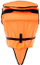 Jeletë shpëtimi për fëmijë Junior Life Vest 100N, me jakë mbështetëse, me bilbil dhe elemente reflektuese, portokalli