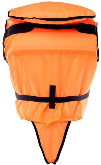 Jeletë shpëtimi për fëmijë Junior Life Vest 100N, me jakë mbështetëse, me bilbil dhe elemente reflektuese, portokalli