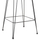 Stol bari Allegra HM5643.11, lartësi 103cm, sedilje wicker, me jastëk të zi