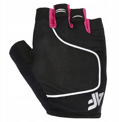 Doreza çiklizmi 4F W Cycling Gloves H4L21 RRU061, me gishta të shkurtër, me elemente reflektuese, të zeza