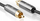 Kabllo subwoofer Nedis Profigold Fabritallic, 5 m, RCA mashkull-mashkull, gri metalike