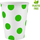 Gotë letre GoDan Pistachio Dots, 250ml, set 6 copë, e bardhë me pika pistacje