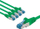 Kabllo rrjeti Goobay CAT6a, RJ45, 1 m, set me 5 copë, jeshile