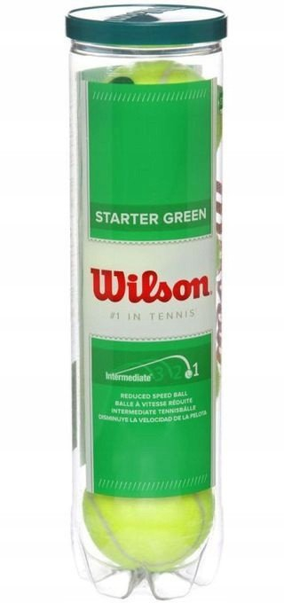 Toptha tenisi Wilson Starter Play Green Junior, set 4 copë, të gjelbër