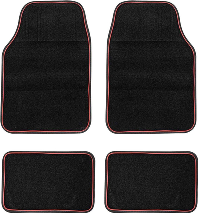 Tapeta tekstile auto AMiO TCM-03, set 4 copë, universal, të zeza