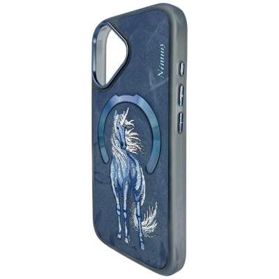 Kapak telefoni Nimmy Magnetic Fantasy Animal MagSafe, për iPhone 16, blu