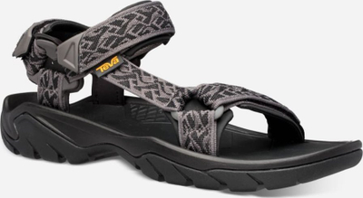Sandale për meshkuj Teva Terra Fi 5 Universal, rripa tharje të shpejtë, shollë gome Spider Rubber, blu