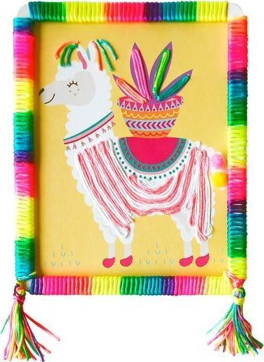 Set kreativ Knutsel Lama Junior, 60 copë, 23cm, rozë