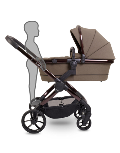 Karrocë bebe iCandy Peach 7 Coco, set 2 në 1, deri 25 kg, kafe