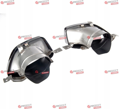 Set dalje shterpash Oneway për BMW 3 Series G20 G21 M-Pack 2018-2022, çelik inox i zi