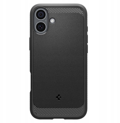 Mbrojtëse telefoni Spigen Rugged Armor MagSafe për iPhone 17, matte, e zezë