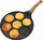Tigan për waffles KingHoff, 26.5 cm, veshje graniti, i zi