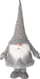 Stoli Krishtlindjesh Christmas Decoration Santa on telescopic legs, 30x18x100cm, argjendtë