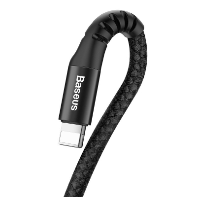 Kabllo USB Baseus CALSR-01, USB-A në Lightning, 1 m, i zi