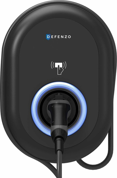 Karikues muri për makina elektrike Defenzo Wallbox AC22, 22 kW, Type 2 RFID, i zi