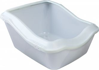 Kuvetë për mace Trixie XXL, me kornizë, e bardhë