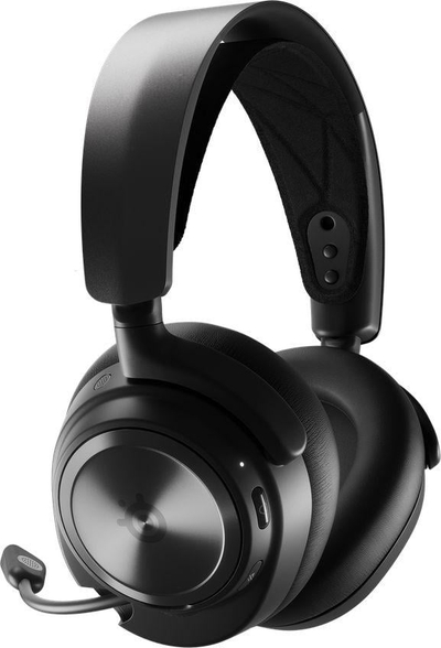 Kufje gaming SteelSeries Arctis Nova Pro Wireless, pa tela, me ANC, të zeza