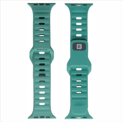 Rrip ore inteligjente Evelatus Siksnina Watch Sport Silicone Loop, 38/40/41 mm, i gjelbër