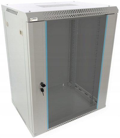 Kabinet RACK për mur RWA1864-G, 18U 19", 600x450 mm, gri